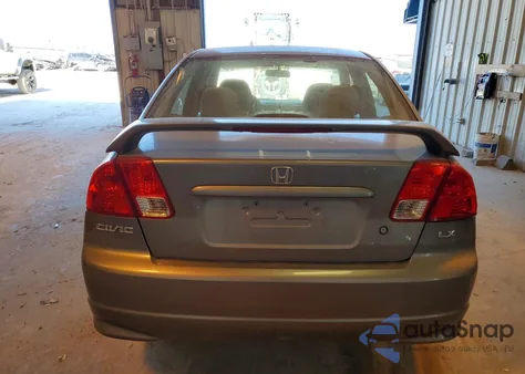 2004 Honda Civic Lx из США, поврежденный, VIN 2HGES16544H574967